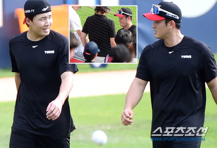 "와주셔서 감사해요" LG 팬의 환대, 임찬규는 말동무 자처...최원태 …