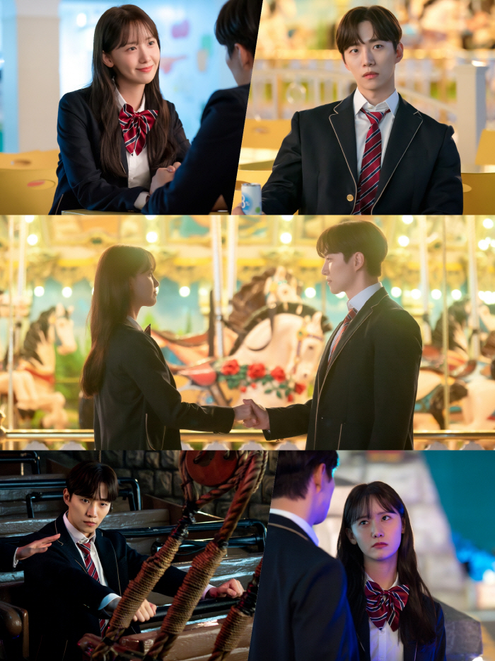 임윤아♥이준호, 교복 데이트..놀이공원서 잊지 못할 추억 만들기 (킹더랜…