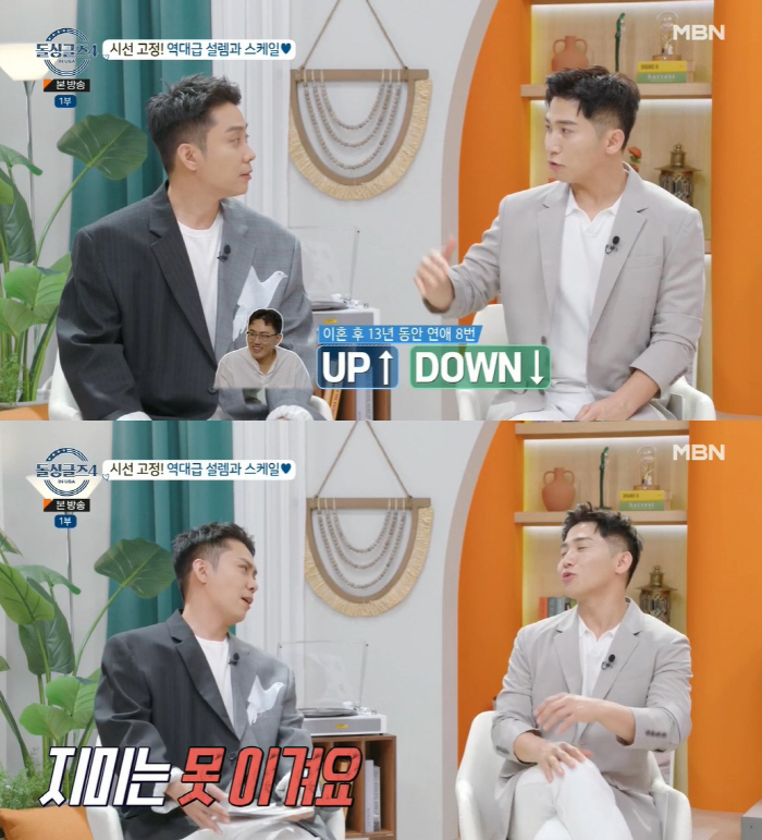 '돌싱' 은지원, 연애 울렁증 고백 "이혼 후 연애 경험은 8번 이하" …