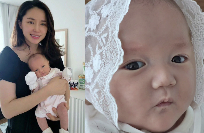 “초음파 때도 예뻤던 아기” 공현주, ‘생후 2개월’ 붕어빵 딸 미모에 …