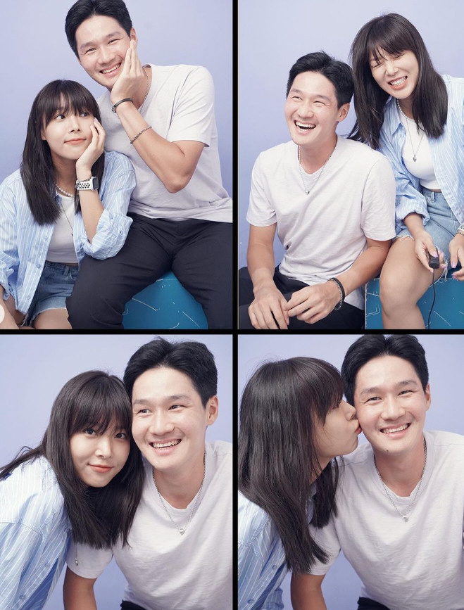유빈, 9살 연하 ♥권순우와 볼뽀뽀에 백허그까지 애정공세 "난리났네, 난…