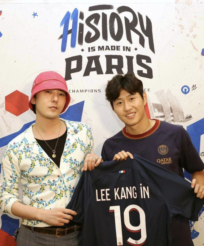 지드래곤·정유미·손나은 "이강인 보자"...PSG 경기 직관 [SC이슈]