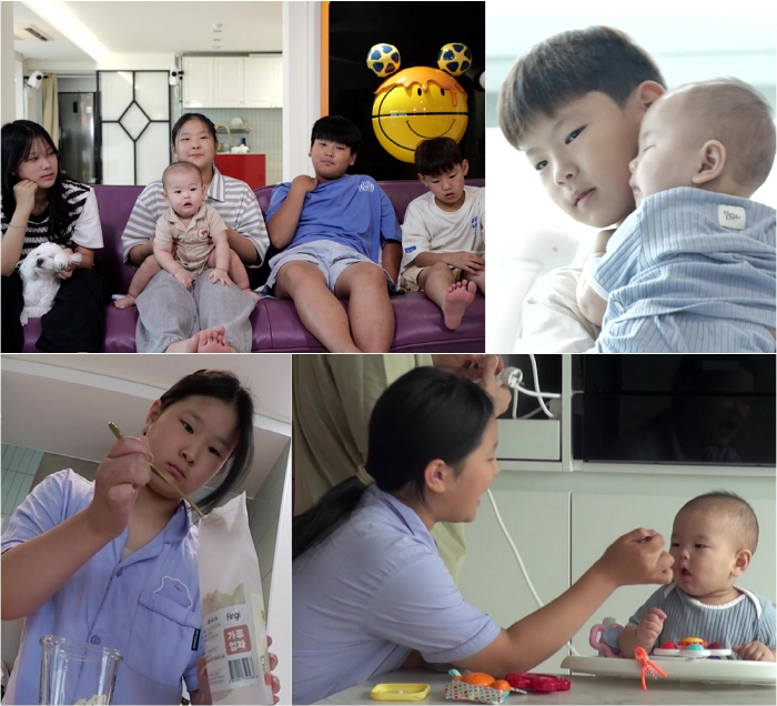 '슈돌' 정성호 둘째딸 수애, 초5살인데 '동생 이유식' 만들고 소금빵 …