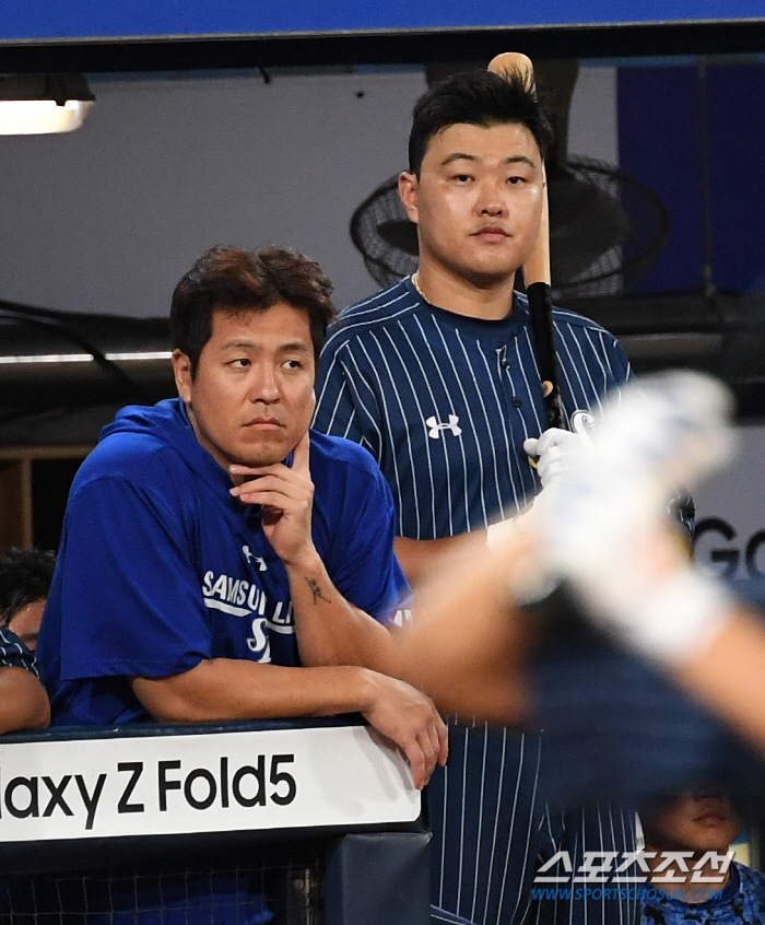 [잠실현장]6경기 16타수 무안타…오재일 8번 출전, 박진만 감독 "쉽게…