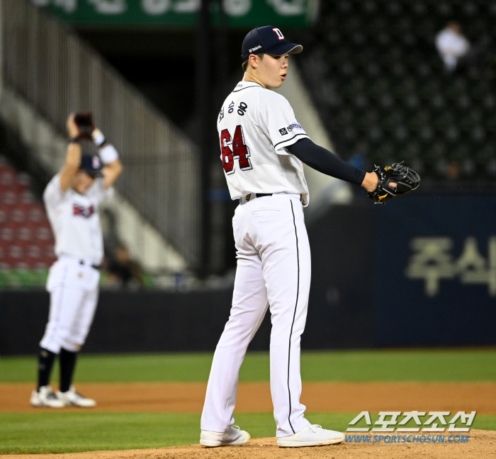 [잠실현장]5.1이닝 4사구없이 3안타 1실점, 이승엽 감독 "최승용이 …