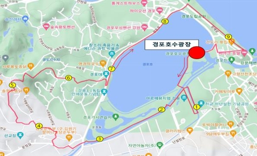 코스 예상도.[강원관광재단 제공]