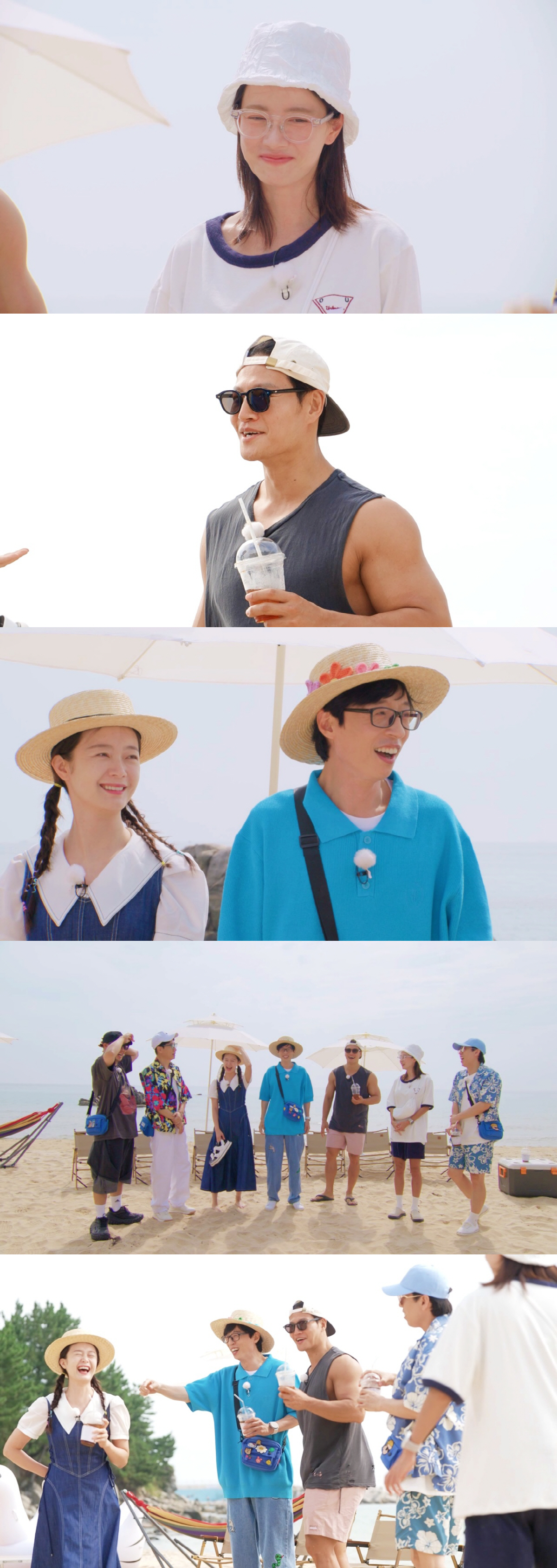 '꽃무늬 밀짚모자' 유재석→'해양구조대 패션' 김종국…7인 7색 바캉스룩…