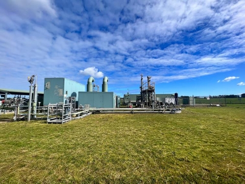 (오트웨이[호주]=연합뉴스) 김기훈 기자 = 호주 오트웨이 국제 CCS 실증센터 내에 위치한 이산화탄소 가스전. 이 가스전에서 추출한 이산화탄소는 CCS 실증 연구를 위해 실증센터 지하 1.5∼2㎞ 공간에 주입·저장된다. 2023.8.16 kihun@yna.co.kr