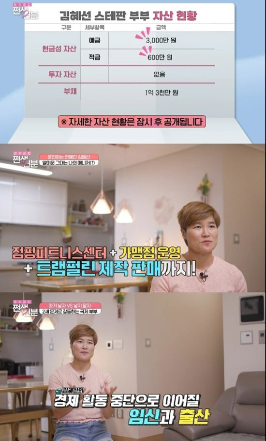 김혜선 "♥독일인 남편은 주부…점핑 피트니스 센터 월수입 2천만원" ('…