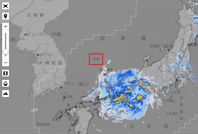 日 기상청, 기상지도서 독도를 일본 땅으로 표기