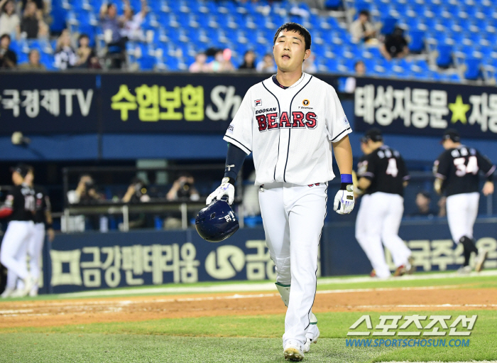 '두산 덮친 불운' 선두타자 3루타에도, 사구로 얻은 출루에도 병살타, …