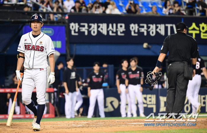 '두산 덮친 불운' 선두타자 3루타에도, 사구로 얻은 출루에도 병살타, …