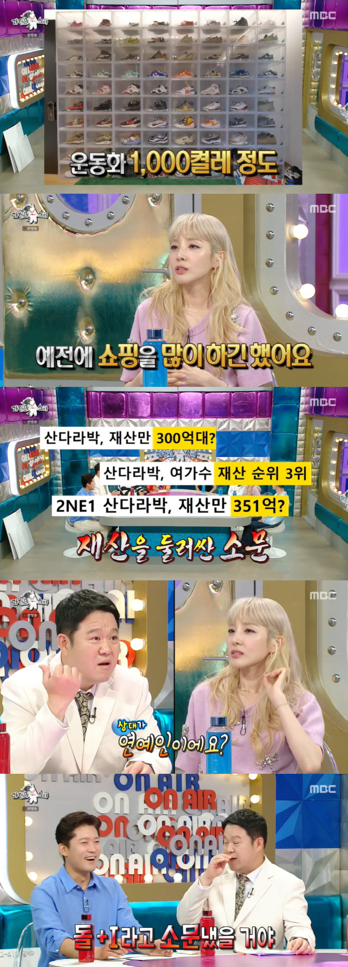 산다라박 "신발 1000족 사느라 재산 탕진, 집·땅 사는거 포기" ('…