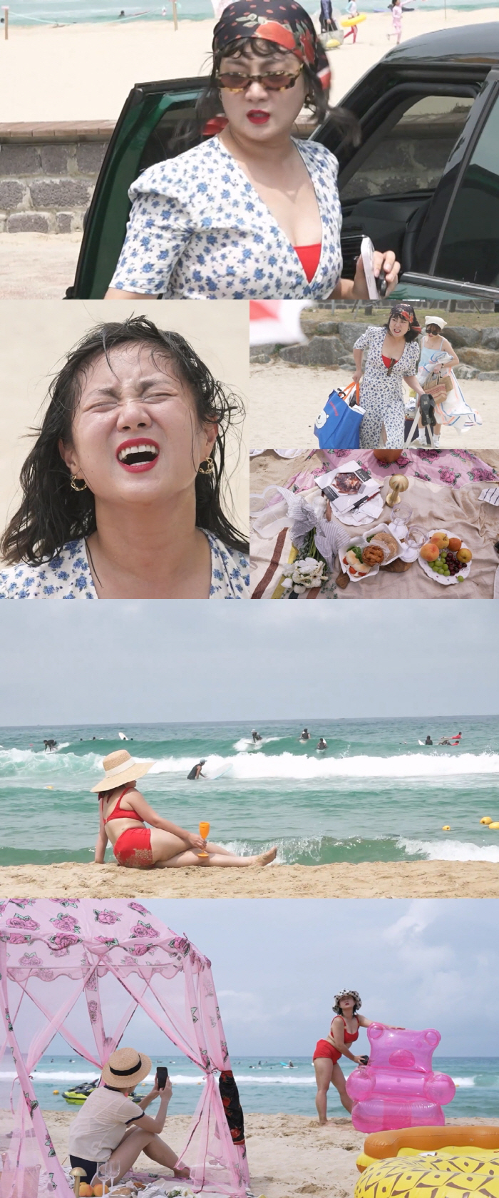 박나래, 훌러덩 벗고 빨간 비키니 몸매 자신감 大폭발..강원도 양양서 프…