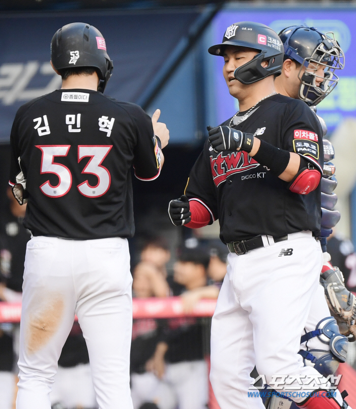 '8월 승률 0.857' 강철포터의 마법? '4안타 5타점' 장성우가 지…