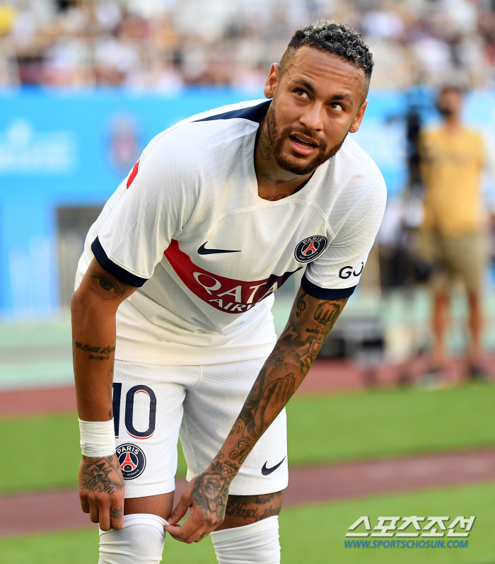 "잘있어, 강인" '알힐랄행' 네이마르, PSG 선수단과 마지막 인사, …