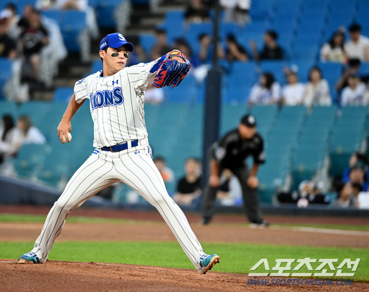 88분 우천 중단 그 후, 147㎞ 위력투 원태인→78㎞ '아리랑 볼' …