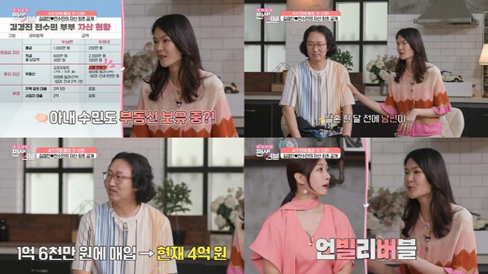 김경진 "♥전수민에 선물한 빌라, 1억 6천→4억 원까지 올라" ('쩐생…