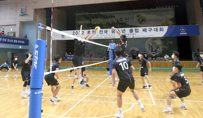 '역대 최다 96개팀 참가' 2023 홍천 전국 유소년클럽 배구대회 개최