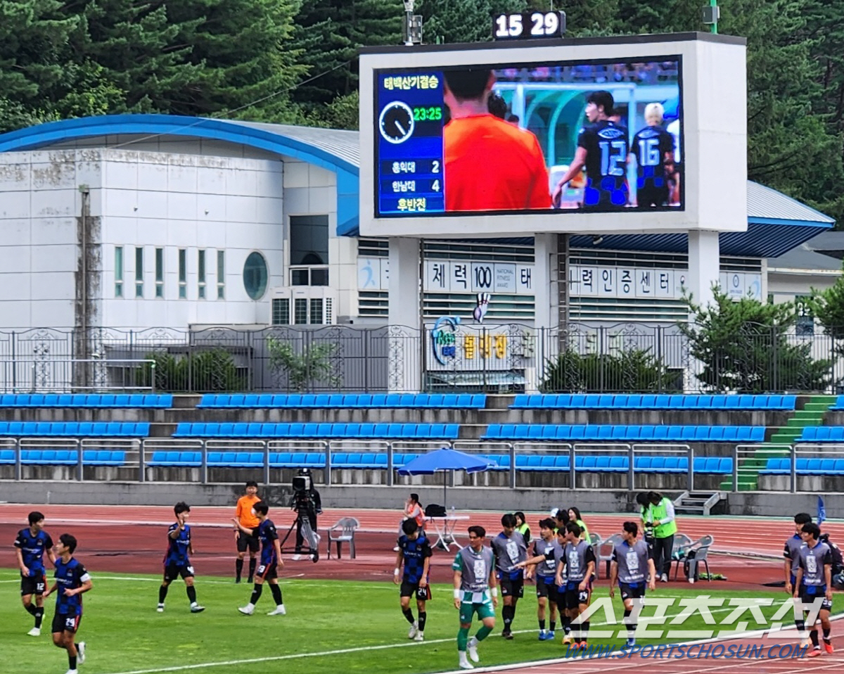 '2023년 3관왕' 한남대 전성시대, 홍익대 4대2 잡고 추계 태백산기…
