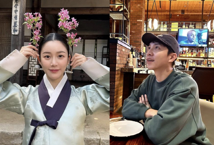 이승기, 美서도 팔불출 사랑꾼 "우리♥"…이다인도 '좋아요' 달달한 신혼…