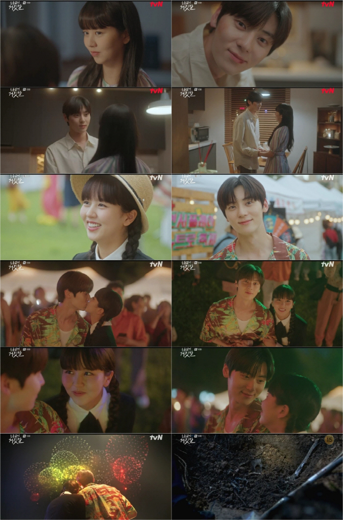 김소현♥황민현, 썸 끝 연애 시작..입맞춤→위기 예고('소용없어 거짓말'…