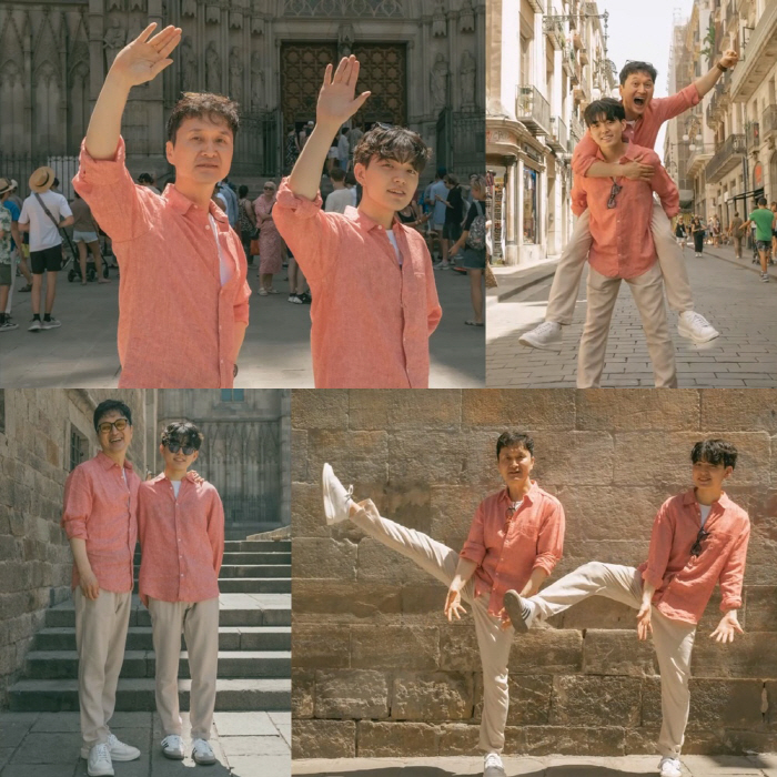 '송중기 닮은꼴' 장준우, 父장현성과 첫 커플룩…'데칼코마니' 부자('걸…