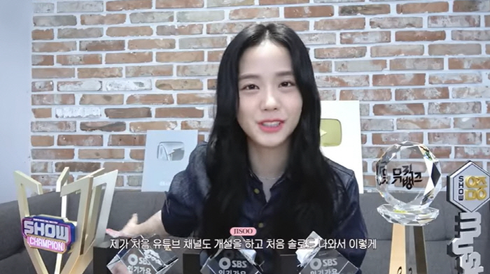 '안보현♥' 지수, 솔로 트로피 7개→실버+골드버튼 인증 "일·사랑 다 …