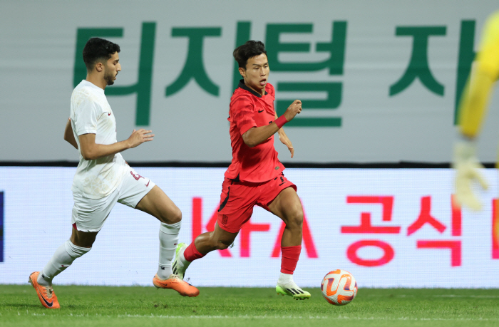 [한국-카타르]'황선홍호' 첫 판부터 흔들, 전반 38분 선제골 허용 0…