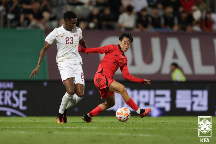 [한국-키르기스스탄]그릴리시처럼 스타킹 반쯤 내린 홍윤상, 귀중한 결승골…