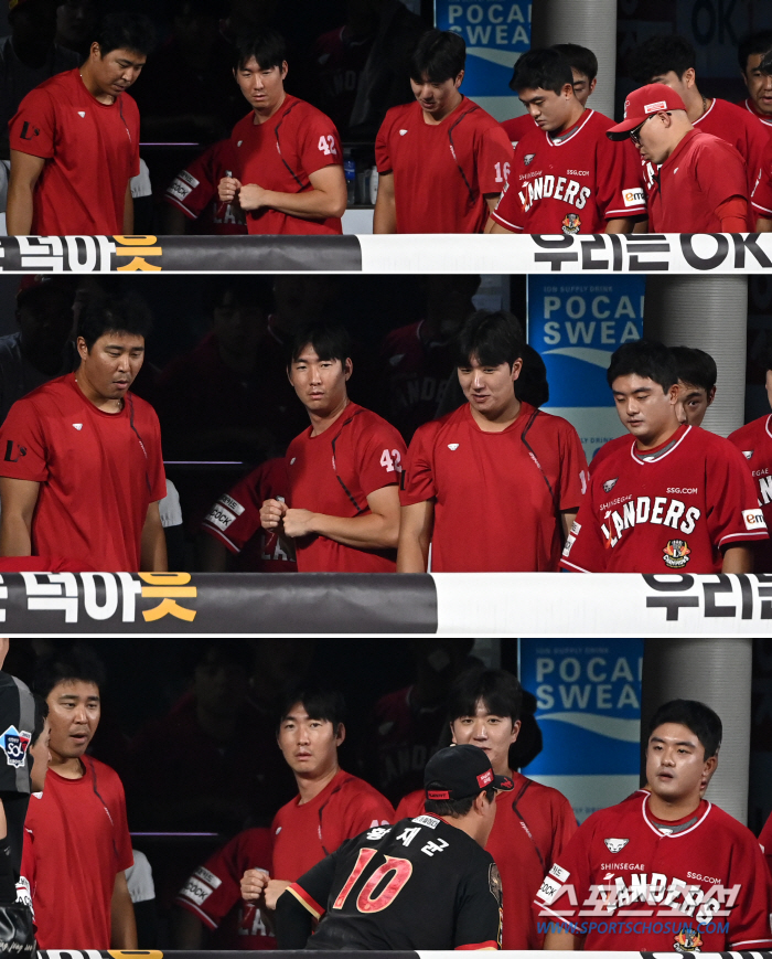 '이건 누구 다리?' 타구 잡다 상대 더그아웃으로 쓱~, 다친 팔보다 놓…