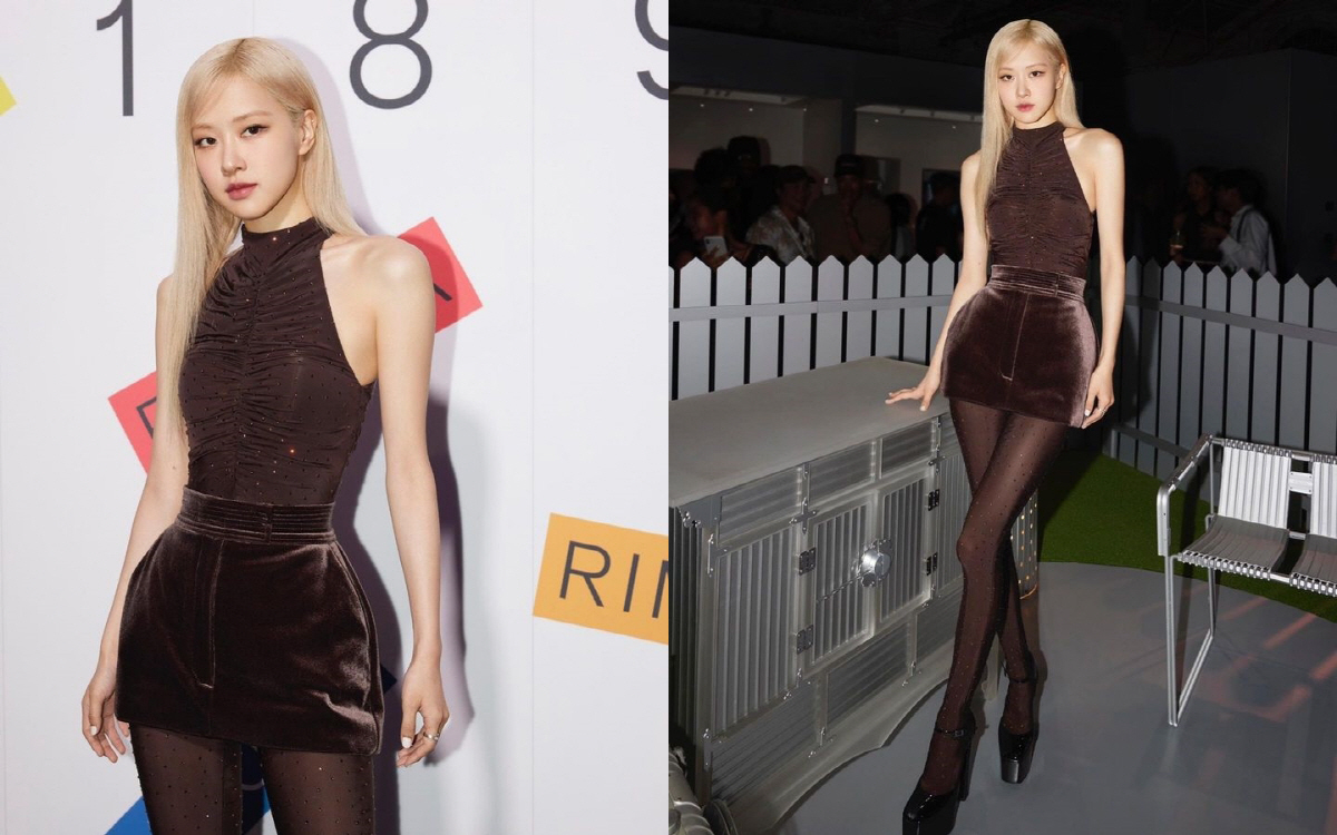 "어디까지가 다리야?"…블랙핑크 로제, 쭉 뻗은 기럭지 '바비인형' 따로…
