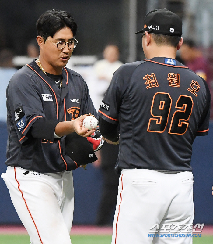 [대전현장]후반기 타율 0.225 채은성, 최원호 감독 "많이 지친 것 …