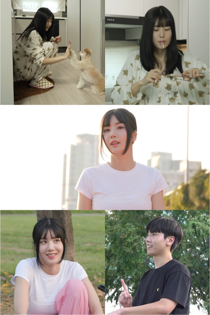 '워터밤 여신' 권은비, 반전 일상…파자마 차림에 '난장판' 싱크대까지'…