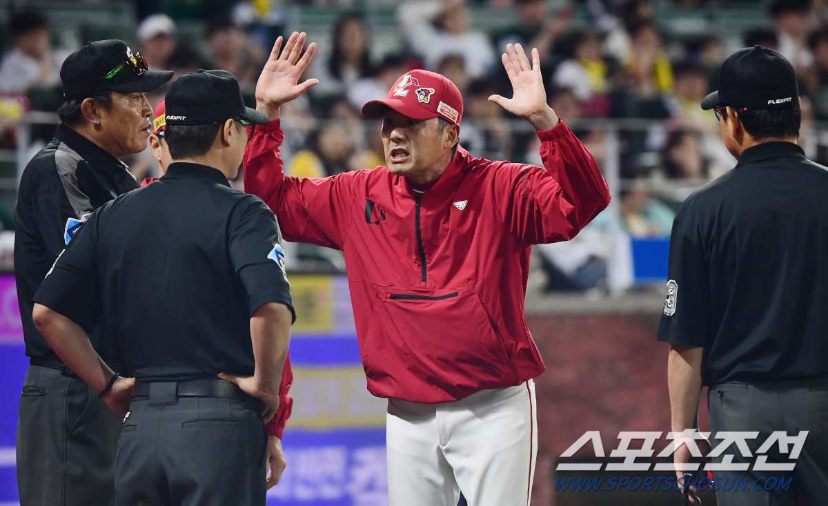 KBO "페어 선언 했어도 2루 못갔을 것" 한유섬 가상 아웃? 또 심판…