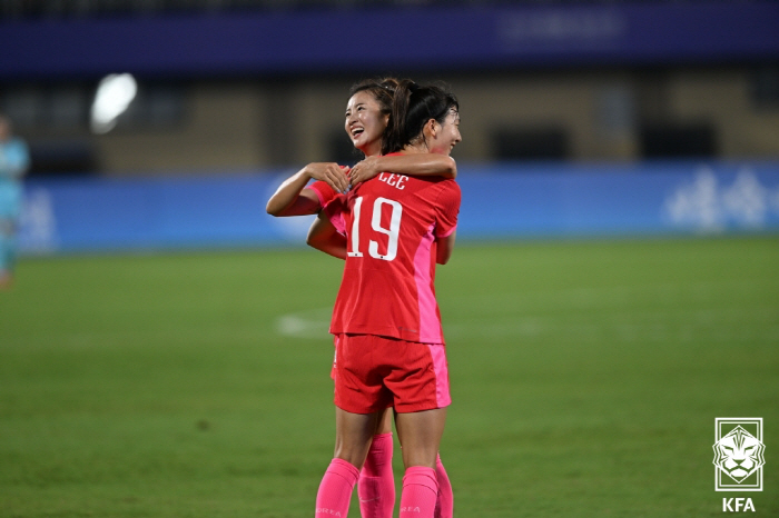 [항저우ON]'지소연 68호골→이은영X전은하 A매치 데뷔골' 벨호, 미얀…