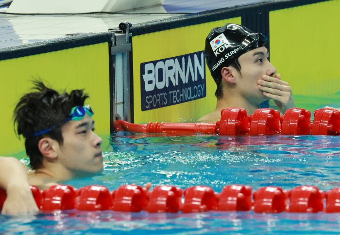 '5번 레인'황선우,中판잔러X왕하오위와 100m 불꽃3파전..오늘밤 9시…