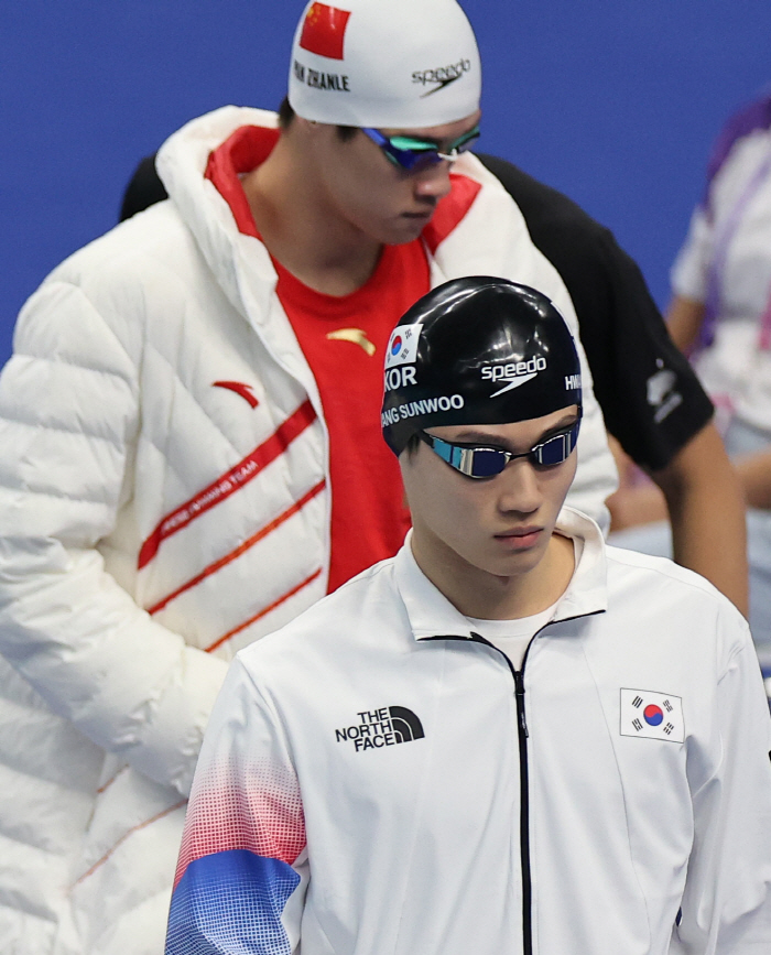 [항저우 ON]'3관왕 불발' 황선우 100m 3위, 판잔러 아시아 신기…