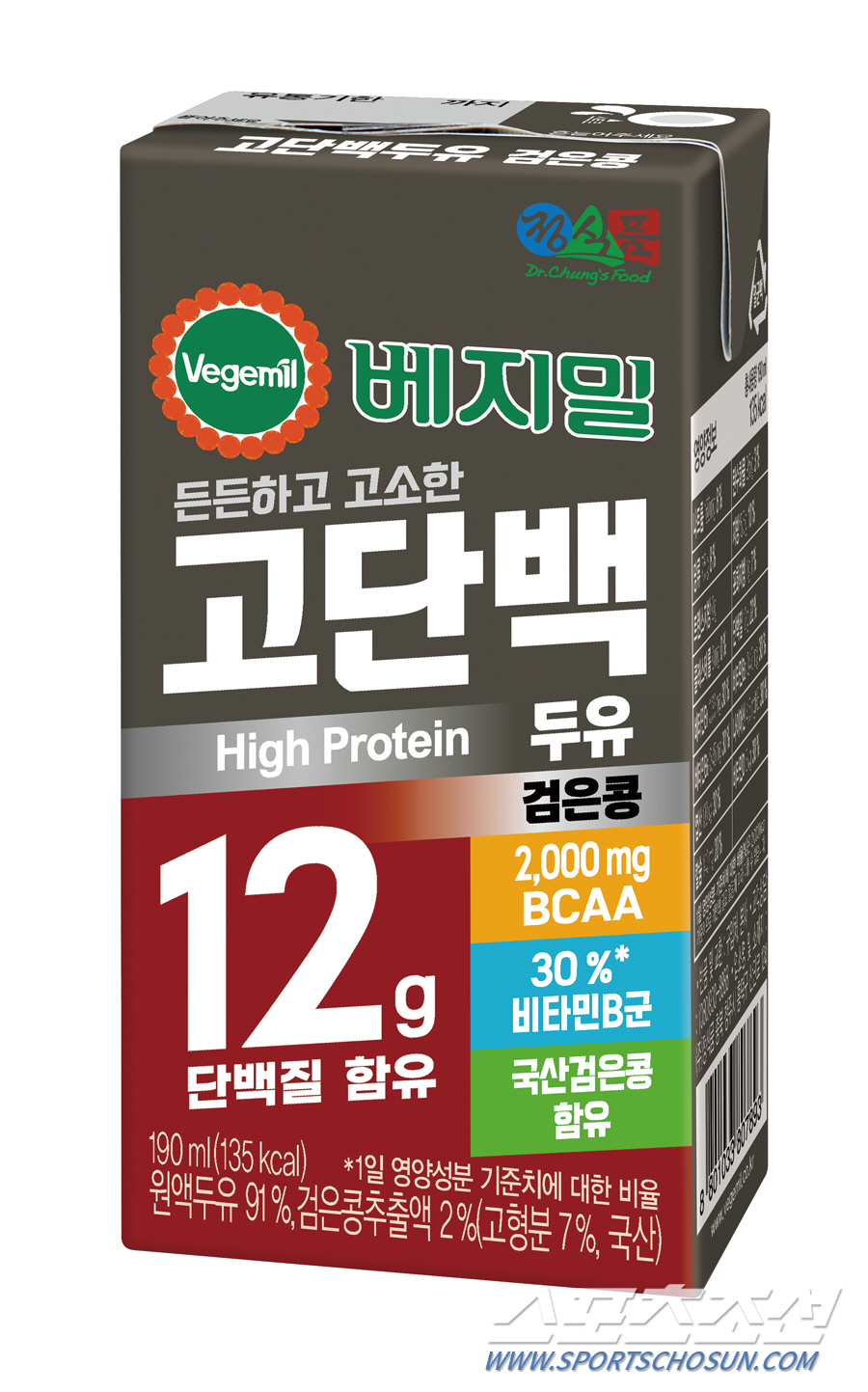 정식품 ‘베지밀 고단백 두유 검은콩’, 1000만 개 판매 돌파