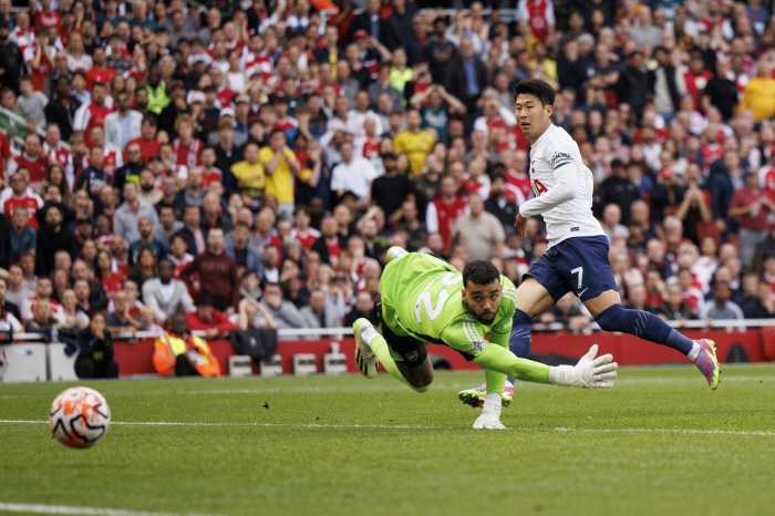 '북런던더비서 멀티골 폭발' 톱 손흥민, 'EPL 득점 2위+토트넘 15…
