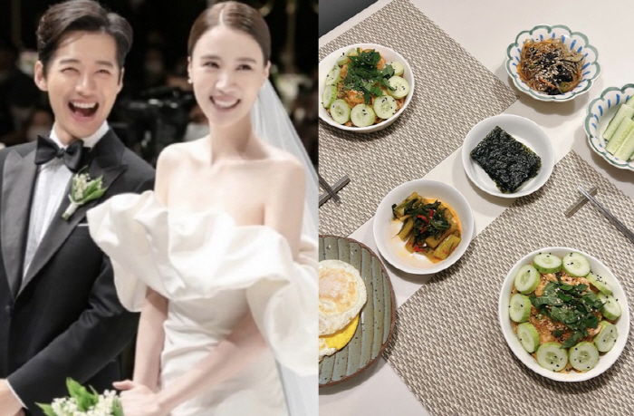 남궁민♥진아름, 깨가 쏟아지는 신혼 밥상…성격 드러나는 '정갈한 한상'