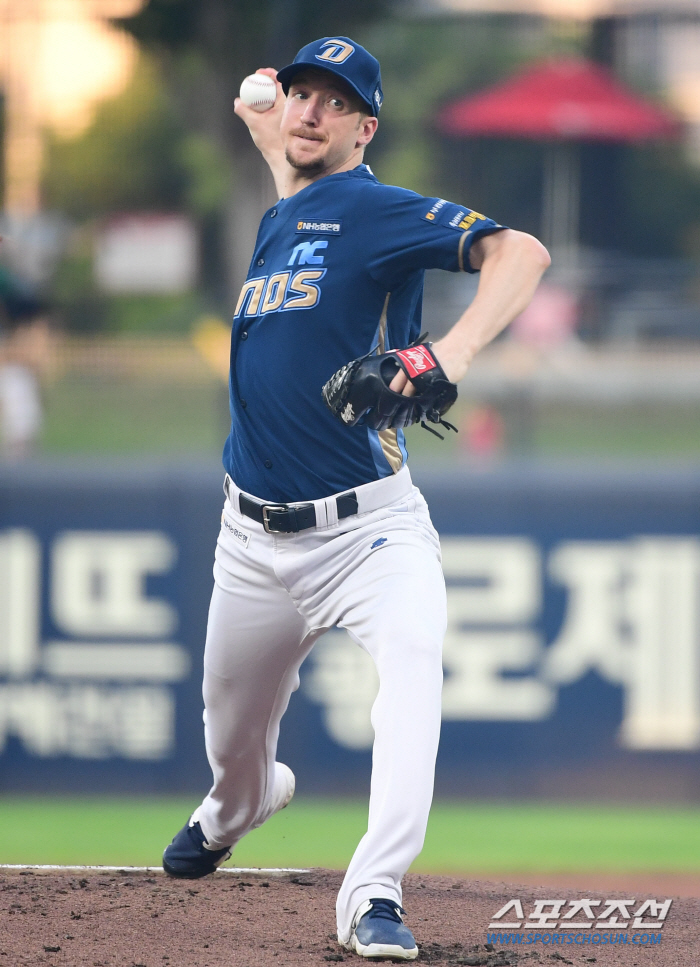 20승 추석 선물 기대했는데…'다승 1위' NC 페디, KIA전 QS 호…