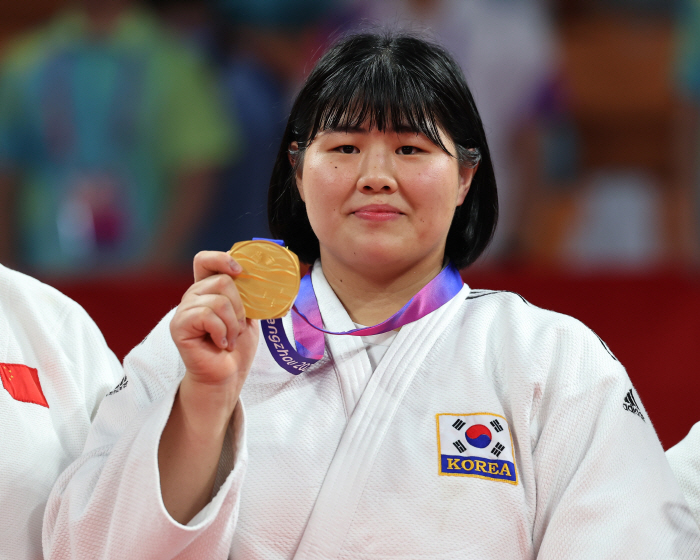 [AG]'유도 노골드 수모 김하윤이 막았다' 사상 최초로 여자 +78kg…