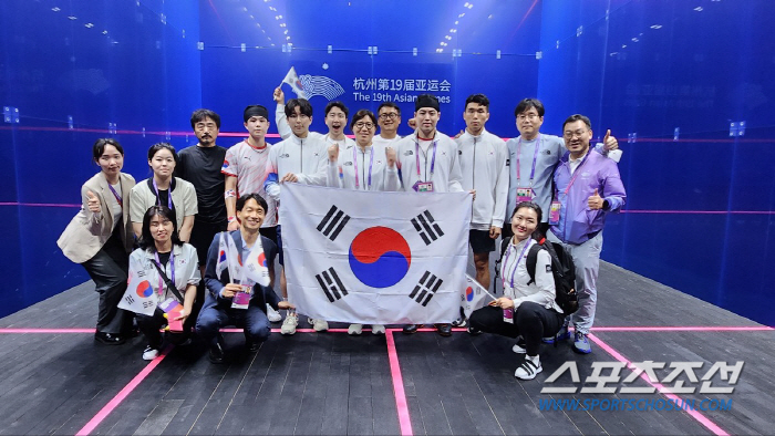 "투혼의 남녀 스쿼시" 한일전 동반승 쾌거! 女동메달 확보...내일 강호…