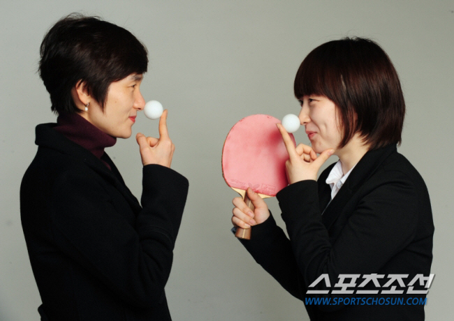 현정화 한국마사회 총감독과 애제자 서효원. 사진=스포츠조선 DB