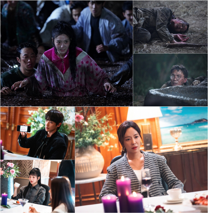 "피투성이 광기" 황정음X이준X이유비 아비규환 섬 독기 눈빛 ‘소름’(7…