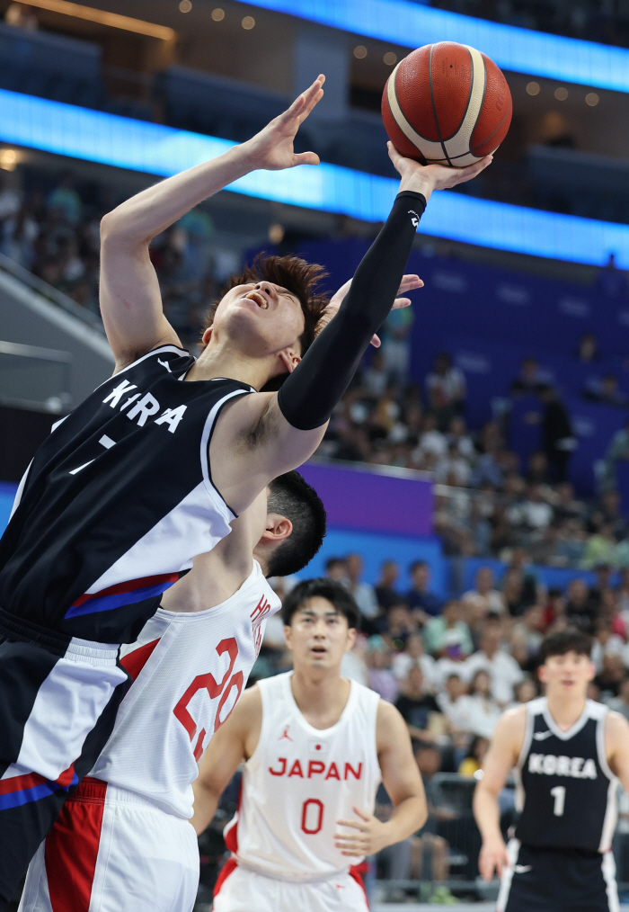 [항저우ON]'한가위 대참사'남자농구, '숙적'일본 2진에 무너졌다…8강…