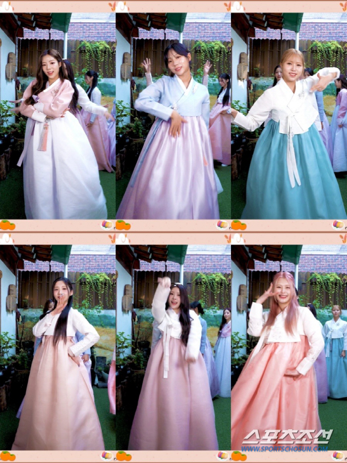 퍼플키스, '7HEAVEN' 릴레이 댄스 한복 버전 공개…'청량+긍정' …