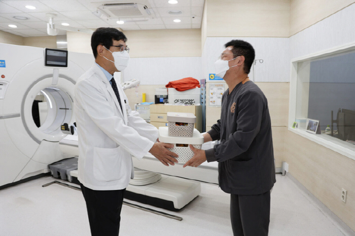 인제대 상계백병원, 추석 연휴 근무자 격려 간식 전달 '훈훈'