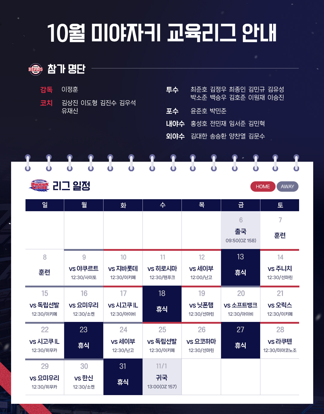 '문현빈-김서현, 김민우-하주석까지' 한화 미야자키 교육리그 참가, 삼성…